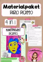 Vorschau - Arbeitsblätter - Materialpaket: Gesichter nach Picasso + Infotext - Deckblatt