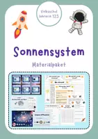 Vorschau - Arbeitsblätter - Sonnensystem/Planeten - Materialpaket - Deckblatt