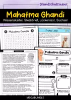 Vorschau - Arbeitsblätter - Mahatma Ghandi MEGABUNDLE - Wissenskartei, Lückentext, Steckbrief, Suchsel - Deckblatt