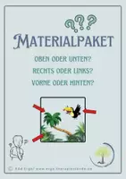 Vorschau - Arbeitsblätter - Materialpaket: räumliche Beziehungen, Raumorientierung, Raum-Lage Bestimmung - Deckblatt