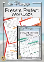 Vorschau - Arbeitsblätter - Present Perfect Tense Materialpaket | Arbeitsbuch inkl. Erklärung - Deckblatt