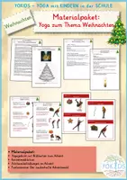 Vorschau - Mal- und Bastelvorlagen - Materialpaket Yoga zum Thema Advent und Weihnachten - Deckblatt