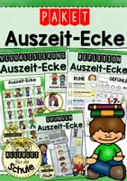 Vorschau - Arbeitsblätter - Auszeit-Ecke Grundschule – Materialpaket für Ruhebereich, Selbstregulation & Classroom Management - Deckblatt