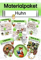 Vorschau - Arbeitsblätter - Materialpaket Huhn - Deckblatt