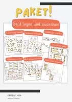 Vorschau - Spiele - Materialpaket Geld/Geldbeträge legen und zuordnen • nur Euro • keine Cent • bis maximal 50€ - Deckblatt