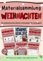 Vorschau - Arbeitsblätter - Weihnachten im Deutschunterricht DaF/DaZ Materialsammlung - Deckblatt