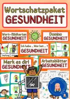 Vorschau - Arbeitsblätter - Wortschatz-Paket - Gesundheit/Krankheit - DaZ, DaF, Deutsch - Deckblatt