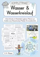 Vorschau - Unterrichtsreihen - Wasser / Wasserkreislauf - Materialpaket (3./4. Klasse) - Deckblatt