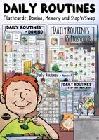 Vorschau - Stationenlernen - Daily Routines / Activities - Materialpaket - Deckblatt