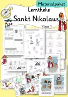 Vorschau - Arbeitsblätter - Materialpaket Ethik Sankt Nikolaus Klasse 1 - Deckblatt