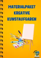 Vorschau - Mal- und Bastelvorlagen - Wachsendes Materialpaket: Kreative Aufgaben für Kunst - Deckblatt