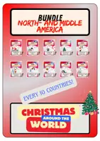Vorschau - Arbeitsblätter - Bundle - Christmas around the world - North- and Middle America - Deckblatt