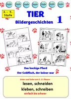Vorschau - Stundenentwürfe - Vater und Sohn : TIER - Bildergeschichten 1 - Deckblatt