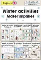 Vorschau - Mal- und Bastelvorlagen - Winter activities & Winter sports Verben - Materialpaket - Englisch - Deckblatt