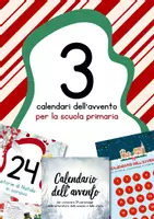 anteprima - Schede informative - Raccolta di calendari dell'avvento - Natale scuola primaria - Pagina di copertina