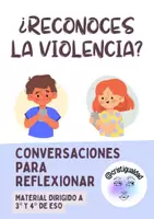 Vista previa - Hojas de trabajo - Paquete de materiales - Fichas Día Contra la Violencia de Género 25 de noviembre - Portada