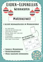 Vorschau - Arbeitsblätter - Materialpaket - Weihnachtslied-Leporellos (Minibücher) - Deckblatt