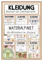 Vorschau - Arbeitsblätter - KLEIDUNG (wachsendes Materialpaket) - DaZ / Deutsch - Deckblatt