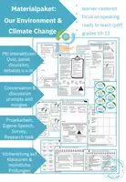 Vorschau - Arbeitsblätter - Materialpaket: Ecological challenges, environmental protection & sustainability, mit Fokus auf speaking skills - Deckblatt