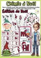Aperçu - Apprentissages en autonomie - Kit pédagogique: Noël de Chimie - Jeux Créatifs avec les Symboles Chimiques - Page de couverture