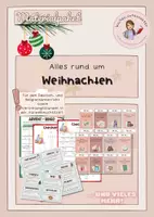 Vorschau - Stundenentwürfe - Großes Materialpaket rund um Weihnachten - Deckblatt