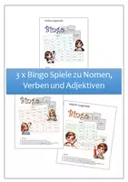 Vorschau - Arbeitsblätter - Materialpaket Bingo-Spiele - Deckblatt