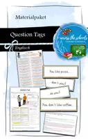 Vorschau - Merkblätter - Question Tags: Materialpaket - Deckblatt