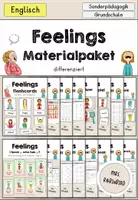 Vorschau - Arbeitsblätter - Feelings Emotions Gefühle Materialpaket differenziert - Englisch - Deckblatt