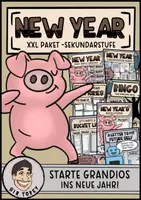 Vorschau - Spiele - New Year, XXL-Materialpaket ENGLISCH, Klasse 7,8,9 - Deckblatt