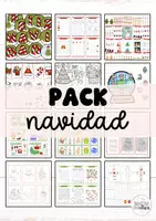 Vista previa - Hojas de trabajo - Pack Navidad - Portada