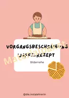 Vorschau - Arbeitsblätter - Materialpaket: Vorgangsbeschreibung - Vorlage - Bilder - Höraufträge - Schreibplan - Deckblatt