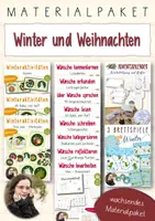 Vorschau - Unterrichtsreihen - Winter und Weihnachten - Komplettpaket - Vorschule und Grundschule - Deckblatt
