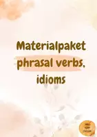 Vorschau - Arbeitsblätter - Materialpaket Idioms, verschiedene Übungen und Designs, Sprichwörter in Englisch - Deckblatt