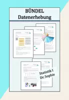 Vorschau - Arbeitsblätter - Bündel Datenerhebung Skalenniveaus Datentypen 💐 - Deckblatt