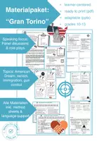 Vorschau - Arbeitsblätter - Materialpaket: Gran Torino, Englisch Oberstufe, speaking skills focus - Deckblatt