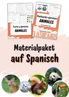 Vorschau - Arbeitsblätter - Materialpaket über Tiere auf Spanisch - Deckblatt