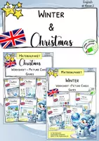 Vorschau - Spiele - Materialpaket - CHRISTMAS and WINTER - Games and more - Englischunterricht - Deckblatt