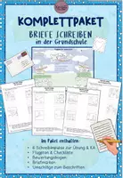 Vorschau - Arbeitsblätter - Komplettpaket Briefe schreiben in der Grundschule #silvesterknaller25 - Deckblatt