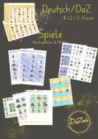 Vorschau - Unterrichtsreihen - Materialpaket Spiele Wortschatz Winter und Weihnachten - Deckblatt