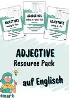 Vorschau - Spiele - Englische Adjektive: Materialpaket für den Unterricht - Deckblatt