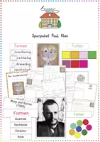 Vorschau - Arbeitsblätter - Paul Klee / Kunstgeschichte: Sparpaket (Senecio & Burg und Sonne) - Kunst - Kl. 3/4 - Deckblatt