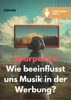 Vorschau - Unterrichtsreihen - Musik und Werbung - Komplettpaket zum Sparen! - Deckblatt