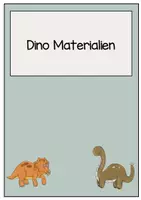 Vorschau - Arbeitsblätter - Materialpaket Dino - Deckblatt