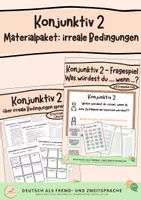 Vorschau - Arbeitsblätter - DaF/DaZ Materialpaket: Konjunktiv 2 - Deckblatt