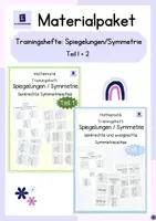 Vorschau - Arbeitsblätter - Materialpaket - Trainingshefte Spiegelungen, Symmetrie Teil 1 + 2 - Deckblatt