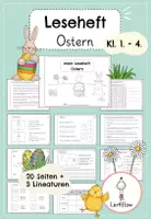 Vorschau - Arbeitsblätter - Leseheft Ostern, Leseförderung | Kl. 1 - 4 - Deckblatt