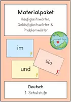 Vorschau - Anderer Materialtyp - Materialpaket Häufigkeitswörter, Geläufigkeitswörter, Problemwörter - Deckblatt