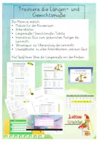 Vorschau - Arbeitsblätter - Materialpaket Trainiere die Längen- und Gewichtsmaße - Deckblatt
