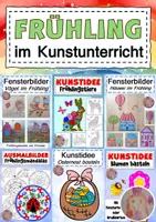 Vorschau - Mal- und Bastelvorlagen - Kunstideen Frühling - Deckblatt