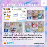 Vista previa - Refuerzo / NEE / Materiales de apoyo - Pack Cajas del aprendizaje: Lectura y escritura - Portada